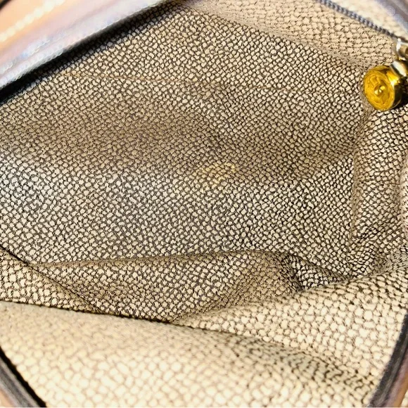 Borbonese Redwall Quail Suede Handbag - Picture 8 of 12